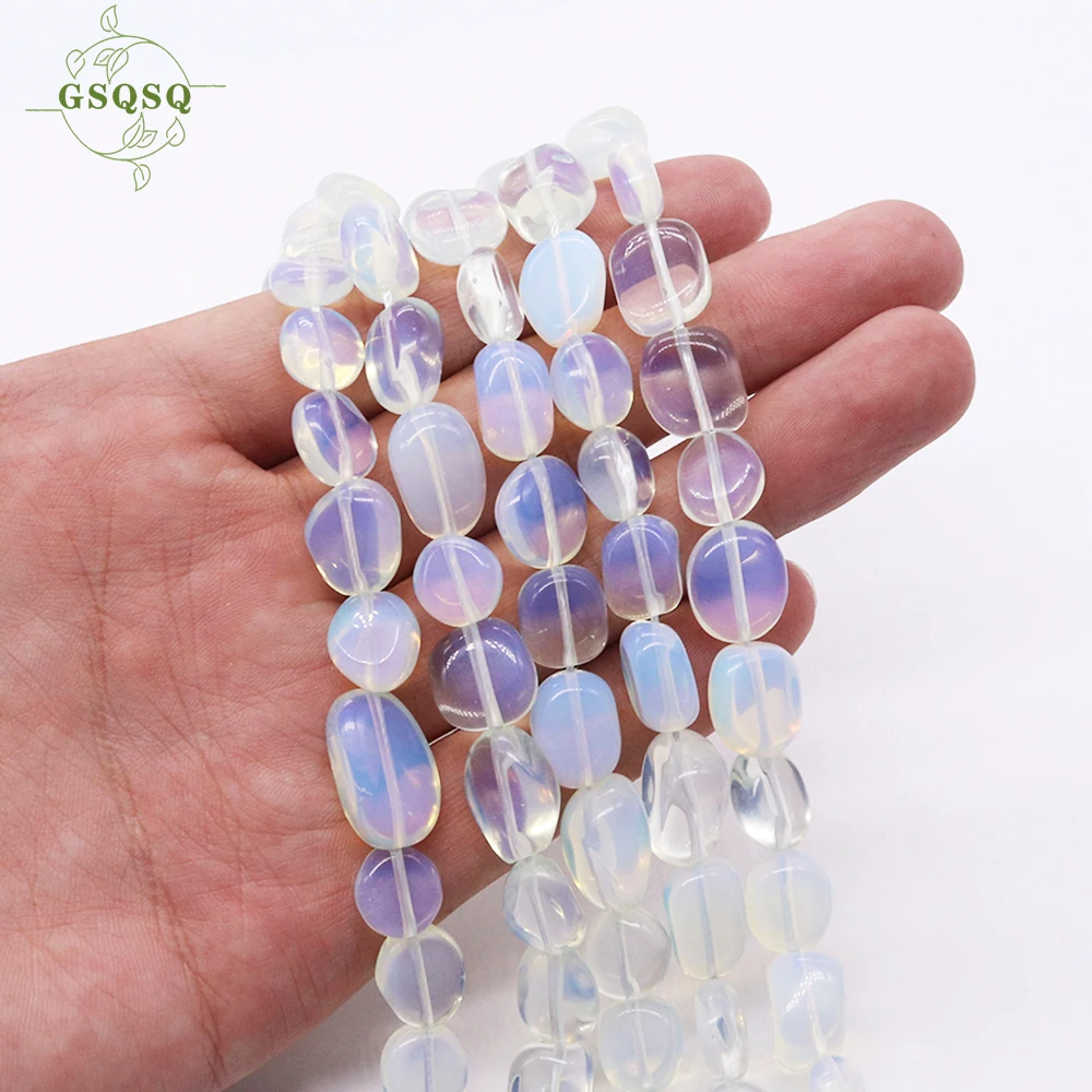 

High Quality Natural Stone Irregular White Opal Mineral Loose Beads 10mm for Jewelry Making DIY Bracelet Necklace Accessories