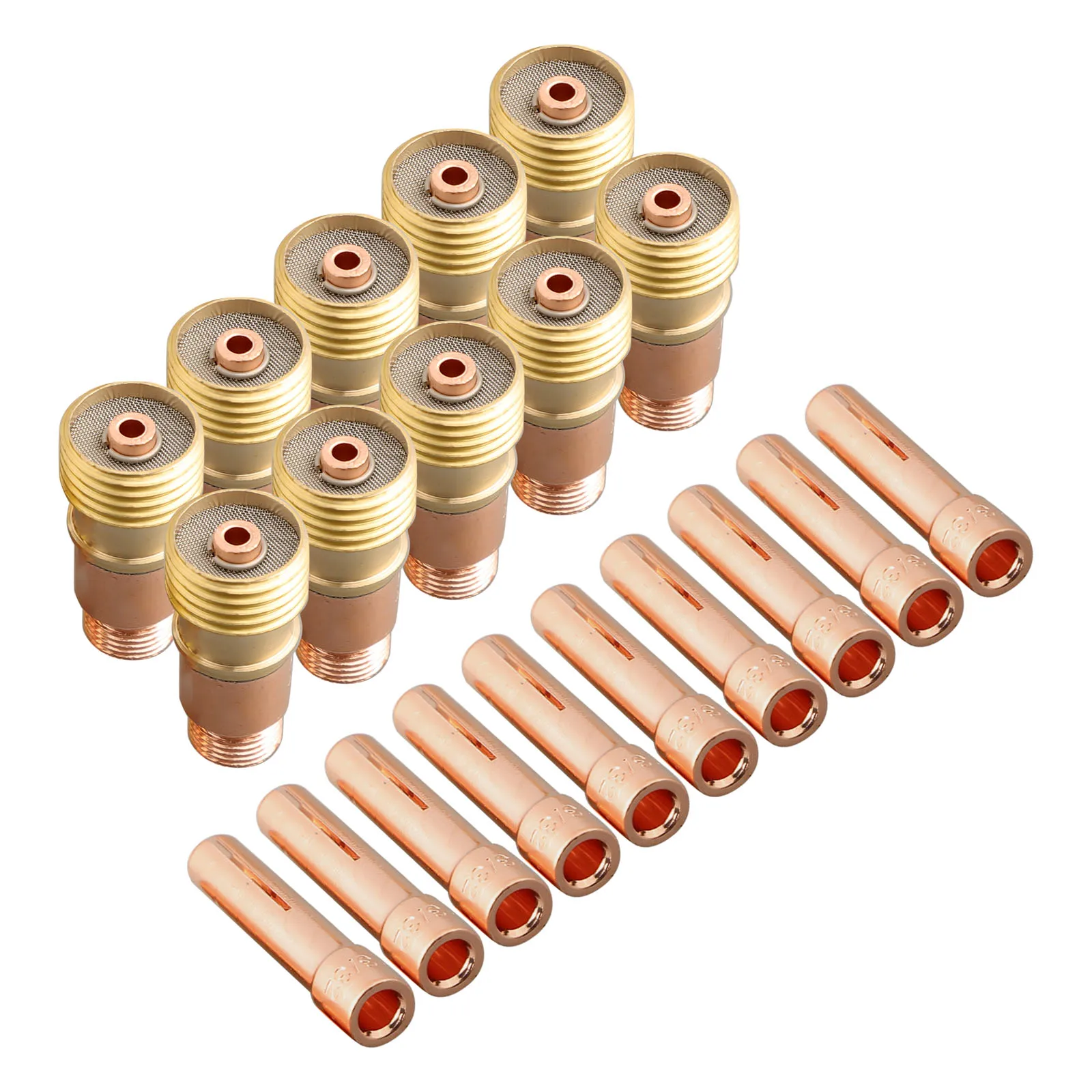 

Comprehensive 20pcs Accessory Kit for TIG Welding For Stubby Gas Lens 17GL332 10N24S 3/32 Designed for Efficiency