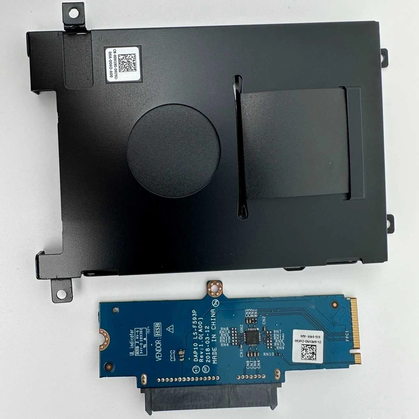 1set NEW Original for Dell Precision 7530 7540 M.2 NVME SSD TO 2.5 SATA HDD BOARD caddy DAP10 LS-F593P