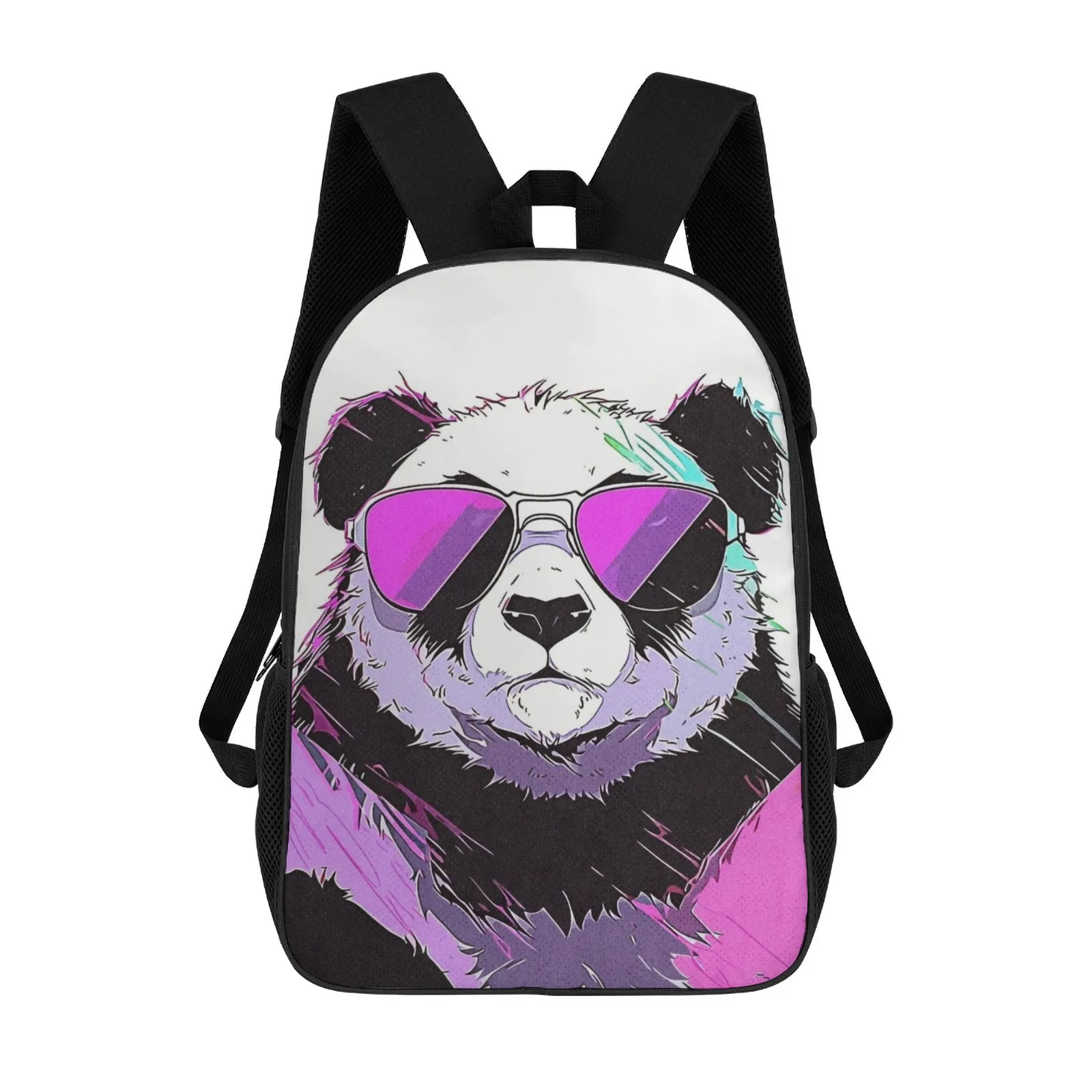 

Panda Vintage School Bag Printed Book Bag Children School Backpack 17 Inch School Backpack Bag