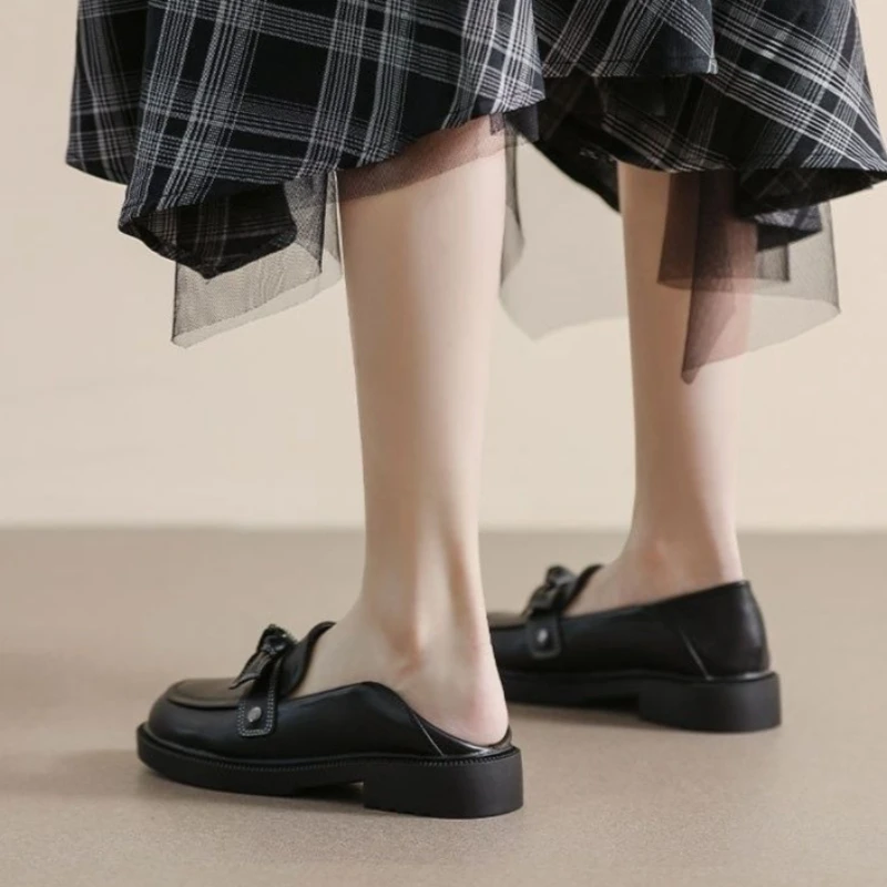 

Genuine Soft Leather Loafers Women 2026 Spring Summer Autumn New British Style Flat Comfortable Slip On Shoes