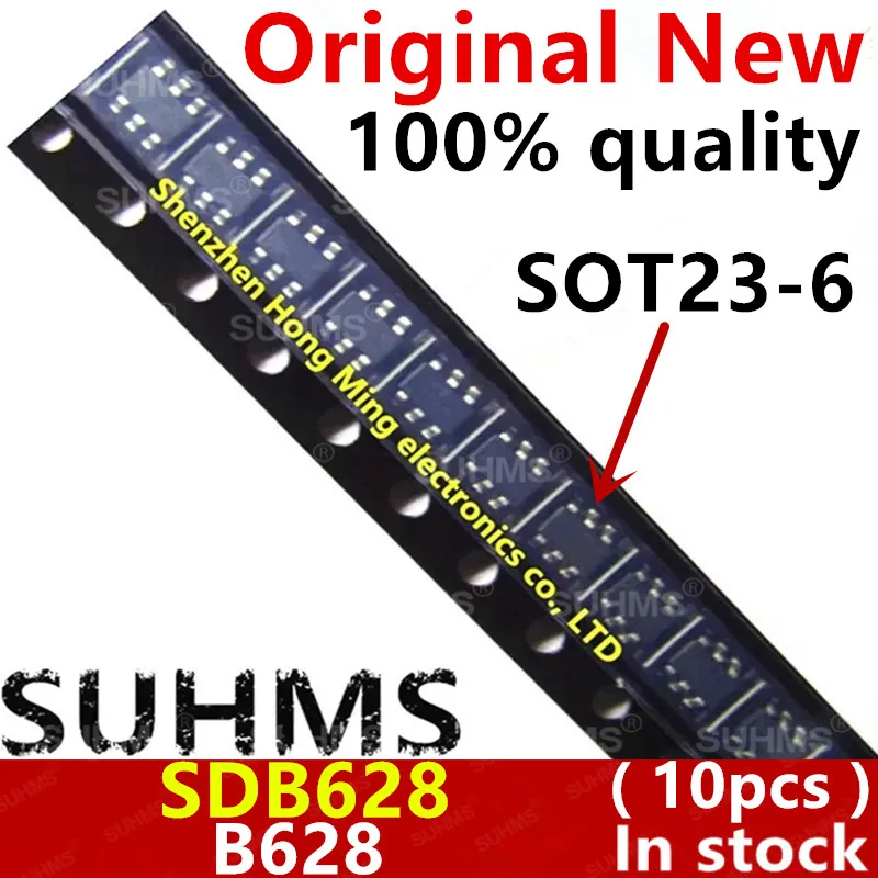 

(10piece) 100% New SDB628 B628 B6284 sot23-6