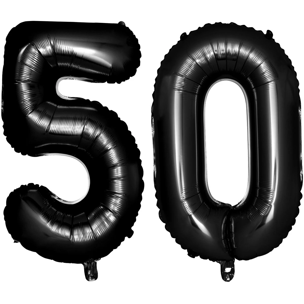 

40 Inch Digital Aluminum Balloons Black Foil Number Party Decorations Reusable SelfSealing Valentine Anniversary