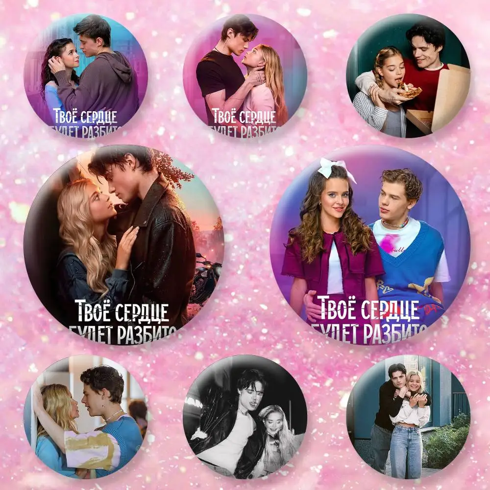 

MOVIE Your Heart Will Be Broken Brooches Cartoon Badge Pins Backpack Hat Accessories Friend Gift