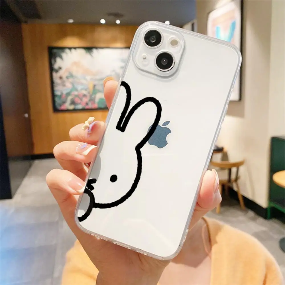 Cute Cartoon Kawaii Case For iPhone 16 15 14 13 12 11 Pro Max Mini X XR XSMAX 8 7 6S Plus Soft Silicone M-Miffys-Cover