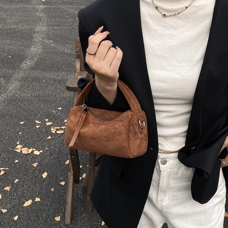 2026 Modische Retro Mini PU-Leder Schultertaschen für Damen Bucket Crossbody Bag Luxus Designer Geldbörsen und Handtaschen – Detail 11