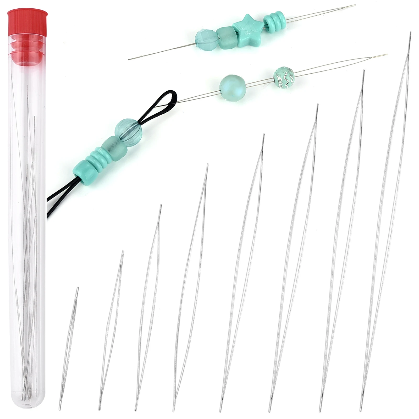 6pcs פתוח מחטים סיכות סיכות תכשיטים עשיית כלי נירוסטה עבור חרוז חרוז סיכות שרשרת