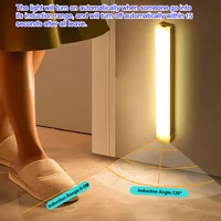 Rechargeable Motion Sensor LED Bar Light Induction Night Light Portable Cordless Magnetic Cabinet Lamp for Kitchen Bedside 3