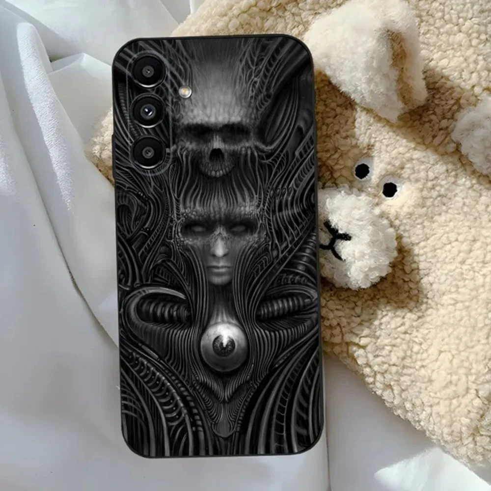 Hr Giger Li II   Phone Case For Samsung S24,23,22,30,21,10,9,Ultra,Plus,Lite,FE,5G Black Soft Case