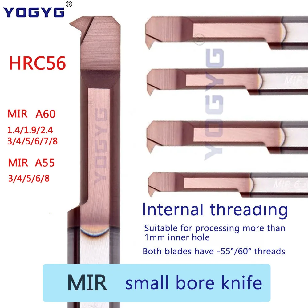 HRC56 MIR A60 A55 ثقب صغير موضوع مملة أداة MIR3 MIR4 MIR5 MIR6 MIR8 L10 L15 قطر صغير كربيد الموضوع أداة عمود تخريم