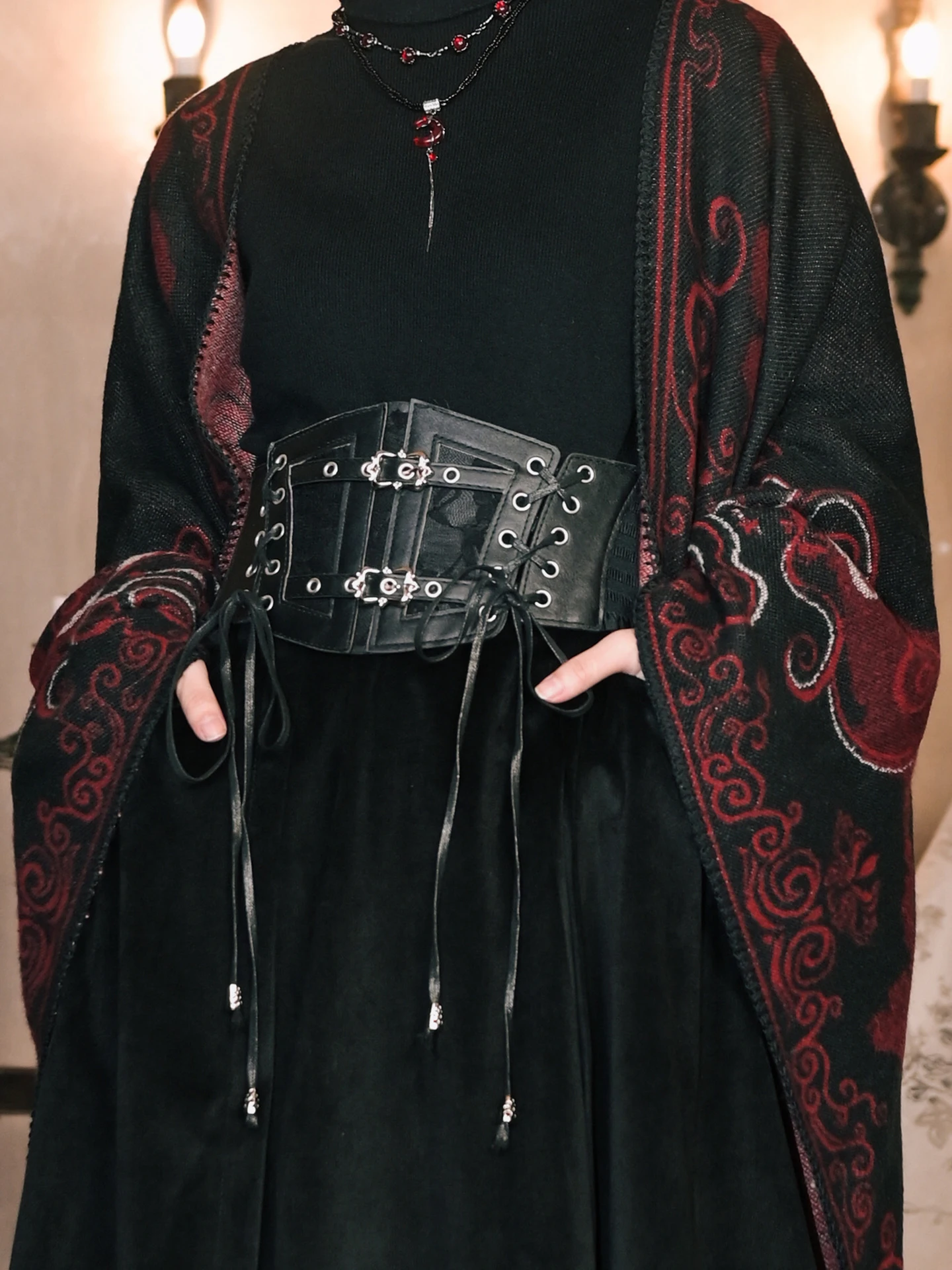 

Пояс-корсет из искусственной кожи в стиле панк с кружевом, эластичный, для женщин, утягивающий, модный, цвета: розовый, черный, синий