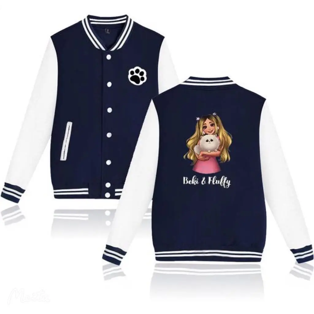 2022Rebekah Wing Merch Beki  Fluffy 2D Print Sweatshirt Baseball Jacket Men/Women Clothes Streetwear Fashion Jackets Kawaii Tops