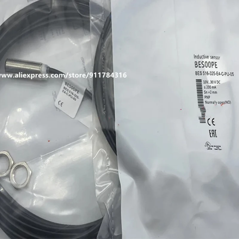 3Pcs New Balluff Proximity Switch BES00P9 BES 516-325-E4-C-PU-05 516-325-E4-C-03  DC Three-Wire PNP Normally Open