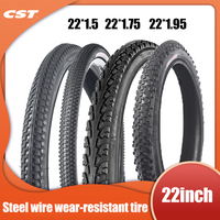 CST Bicycle Tyre 22inch Steel wire 22*1.5 1.75 1.95 22*1 3/8 Mountain Bike Tires