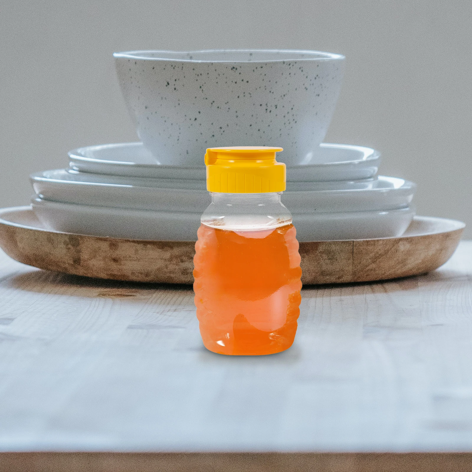 

2Pcs Honey Bottles Sauce Storage Containers Salad Condiment Bottles Dressing Condiment Kitchen Gadgets Syrup Container