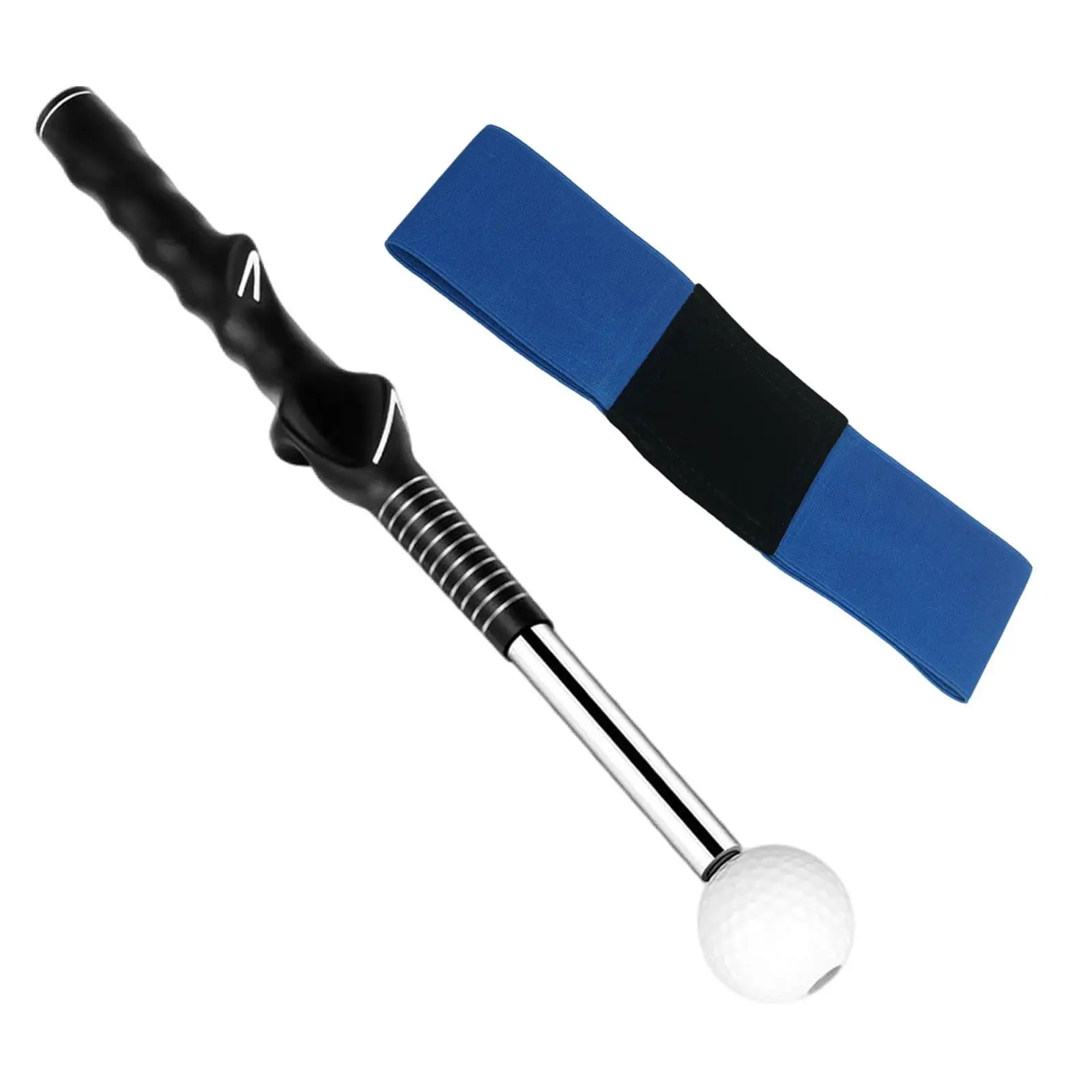 Indoor Outdoor Golf Swing Trainer Equipment Anti Slip Telescopic Club for Practicing Swing Action and Rhythm