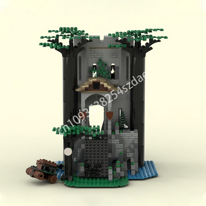 

1177 шт. MOC FORESTMEN'S RIVER FORTRESS Строительные блоки Детское творчество Рождественская игрушка Подарок Конструкция Дети
