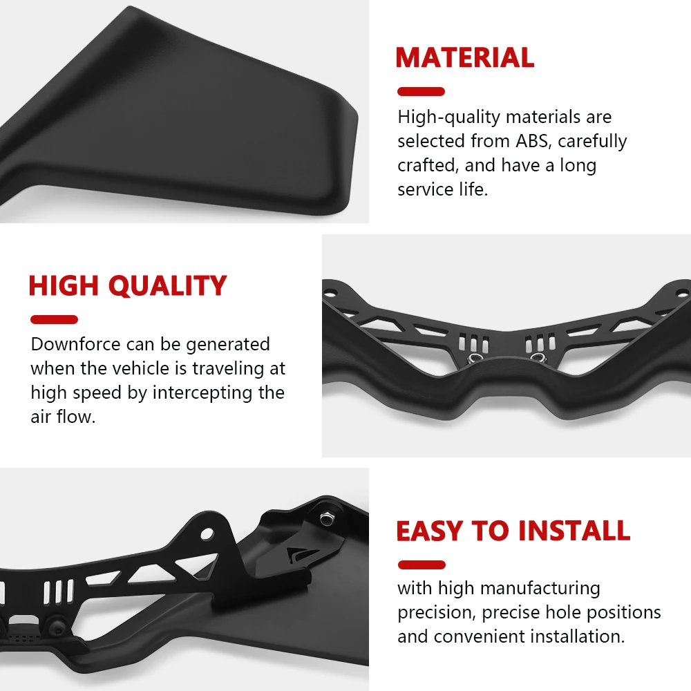 لديتونا 660 2024-2025 دراجة نارية رياضية Downforce عارية الجبهة سبويلر الهوائية الجناح منحرف هدية الجنيحات #6