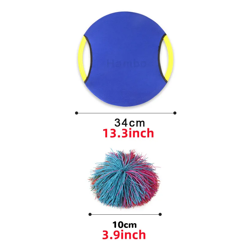 Multiple People Throwing Ball Funny Kids Train Toy Racket Catch Ball Outdoor Game Parent Child Easy Interactive  Games Gift