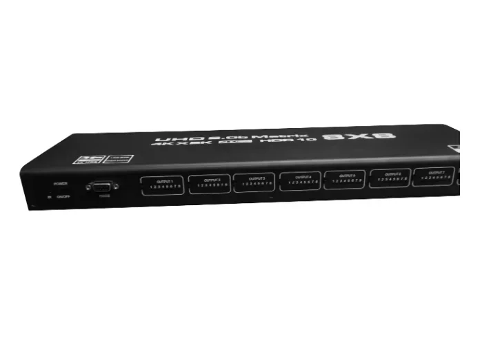4K Matrix 8x8 8 em 8 Out2.0 Switch Splitter Box com controle remoto 4K 60Hz RS232