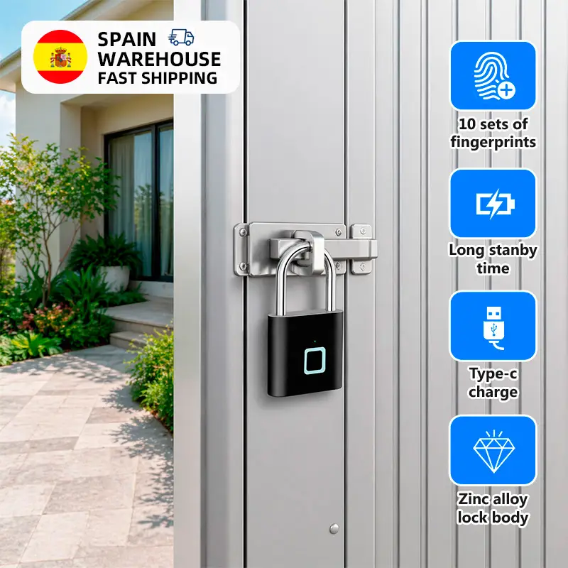 CERRADURA DE PUERTA CON HUELLA DACTILAR