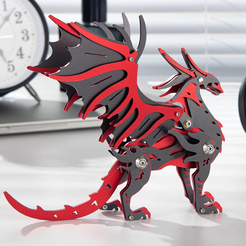 MOKR Mo Yi طويل ثلاثية الأبعاد بازل قطع معدنية لعبة أطفال لتقوم بها بنفسك تجميع نموذج عيد الميلاد السنة الجديدة هدية عيد ميلاد التعليم التدريب