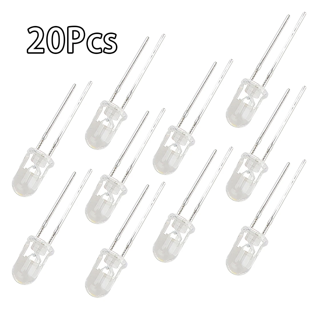 20Pcs 5mm LED Mini Instrument Cluster Gauge Light Bulbs 5V-12V Fit for Buick Pontiac Oldsmobile Isuzu Chevy Cadillac GMC Hummer