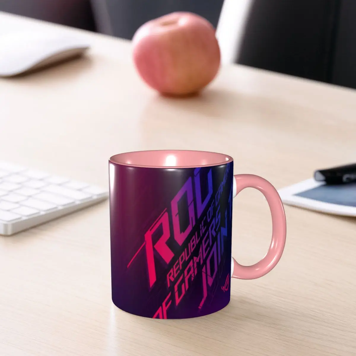 Join The Republic Of Gamers Rog Asu Mug Funny Ceramic Coffee Cups Tea Mugs Milk Cup Drinkware Gifts for Woman Man