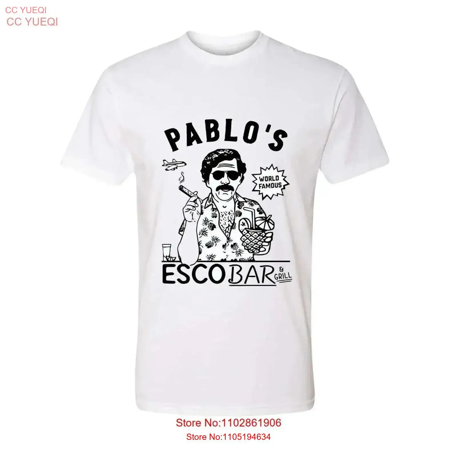 Pablo s Escobar T Shirt vintage Washed Stylish streetwear Top For Everyday Wear designer clothes fashion Stretched Unisex