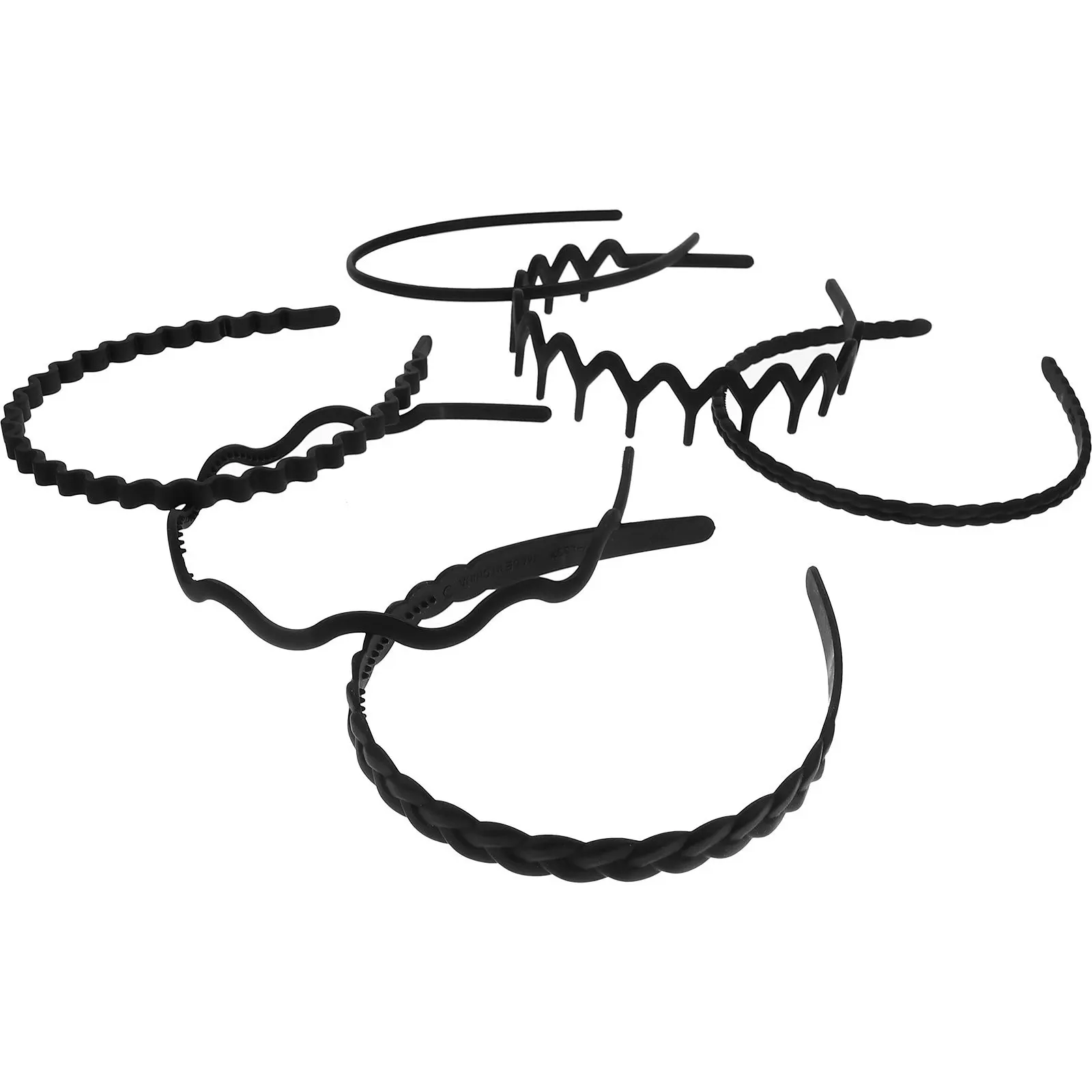 

6Pcs Teeth Headbands Women Hair Accessories Stretchable Secure Hair Bands for Daily Life Travel Fitness Yoga Hairstyles