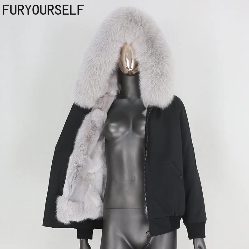 

FURYOURSELF 2023, водонепроницаемая парка-бомбер, зимняя женская зимняя куртка, оригинальная женская новая съемная теплая куртка