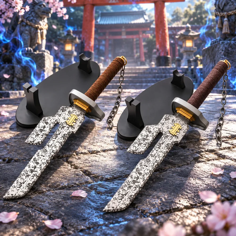 Epee-katana-toji-fushiguro-de-18-pouces-jujutsu-kaisen-en-metal-accessoire-de-cosplay-d'anime-taille-reelle-sabre-de-samourai-japonais-jouet-de-collection