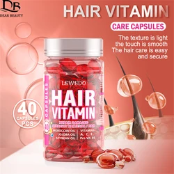 40pcs Vitamin Hair Care Essence Oil Capsules No-wash Nourish Scalp Anti-loss Anti-frizz Smooth Repair Damaged Hair Conditioner