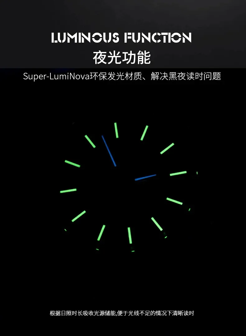 

OBLVLO Мужские автоматические часы 42 мм Механические наручные часы с выдолбленным масляным циферблатом 50 м Водонепроницаемые сапфировое зеркало Светящееся