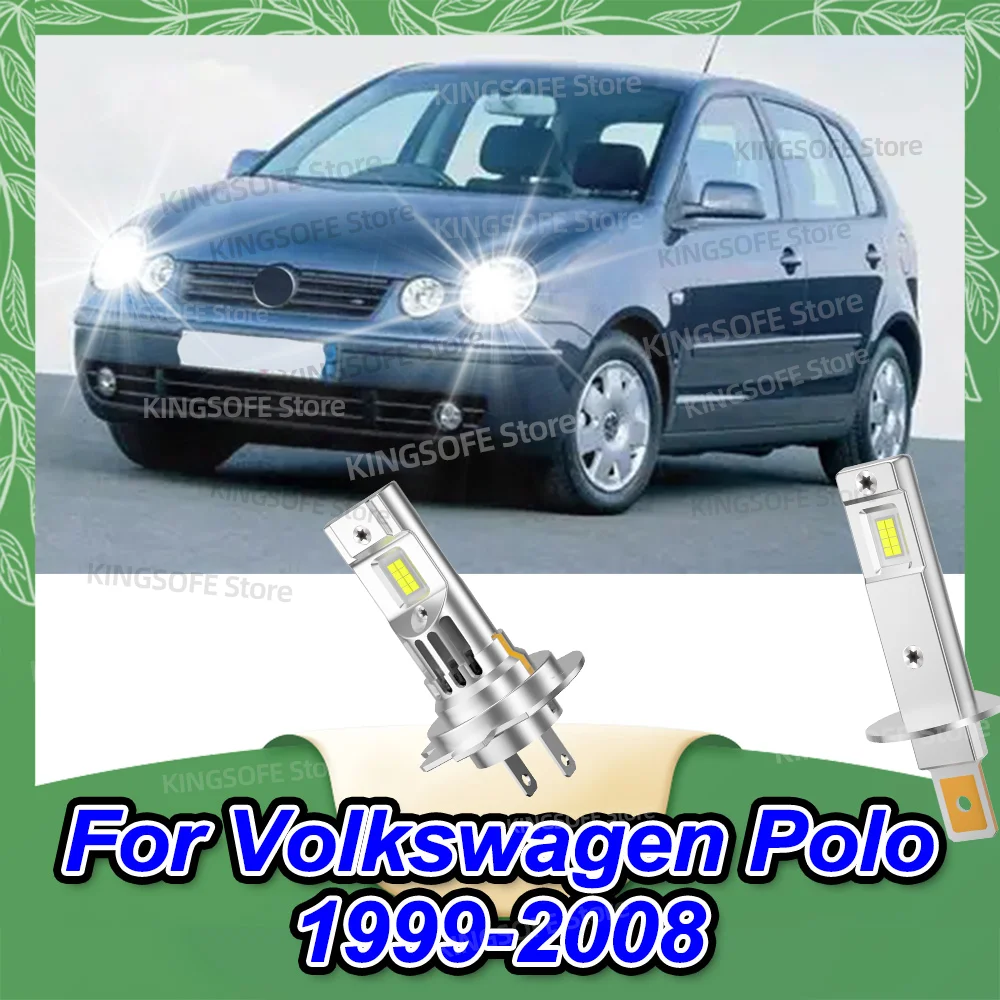 

2/4 шт. светодиодные фары 50000LM с вентилятором Turbo для Volkswagen Polo 1999-2008 2002 2003 2004 2005 2006 2007