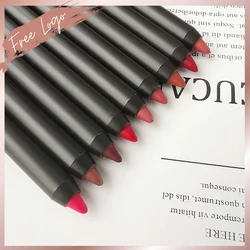 Wholesale Creamy Lip Liner Custom Logo Make Your Own Brand Cosmetics Private Label Makeup Lip Pencil Pigment Waterproof Friendly