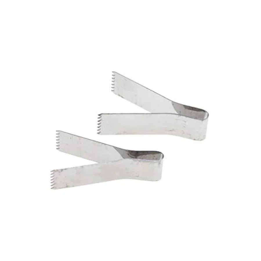 

2pcs 2.4" Pastry Tongs - Maamul Cookie Maker and Service - Dough Scraper Press, Stainless Steel