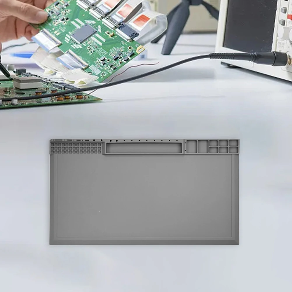 TE-612 Heat Tolerant Silicone Mat for Soldering Stations Used Mobile Device Laptop and Wearable Electronics Repair