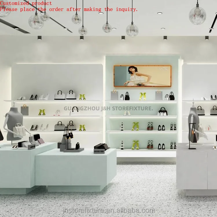 

High Quality Shoes Display Stand Store Design Wall Mounted Display Shelves for Shoes Professional Customize