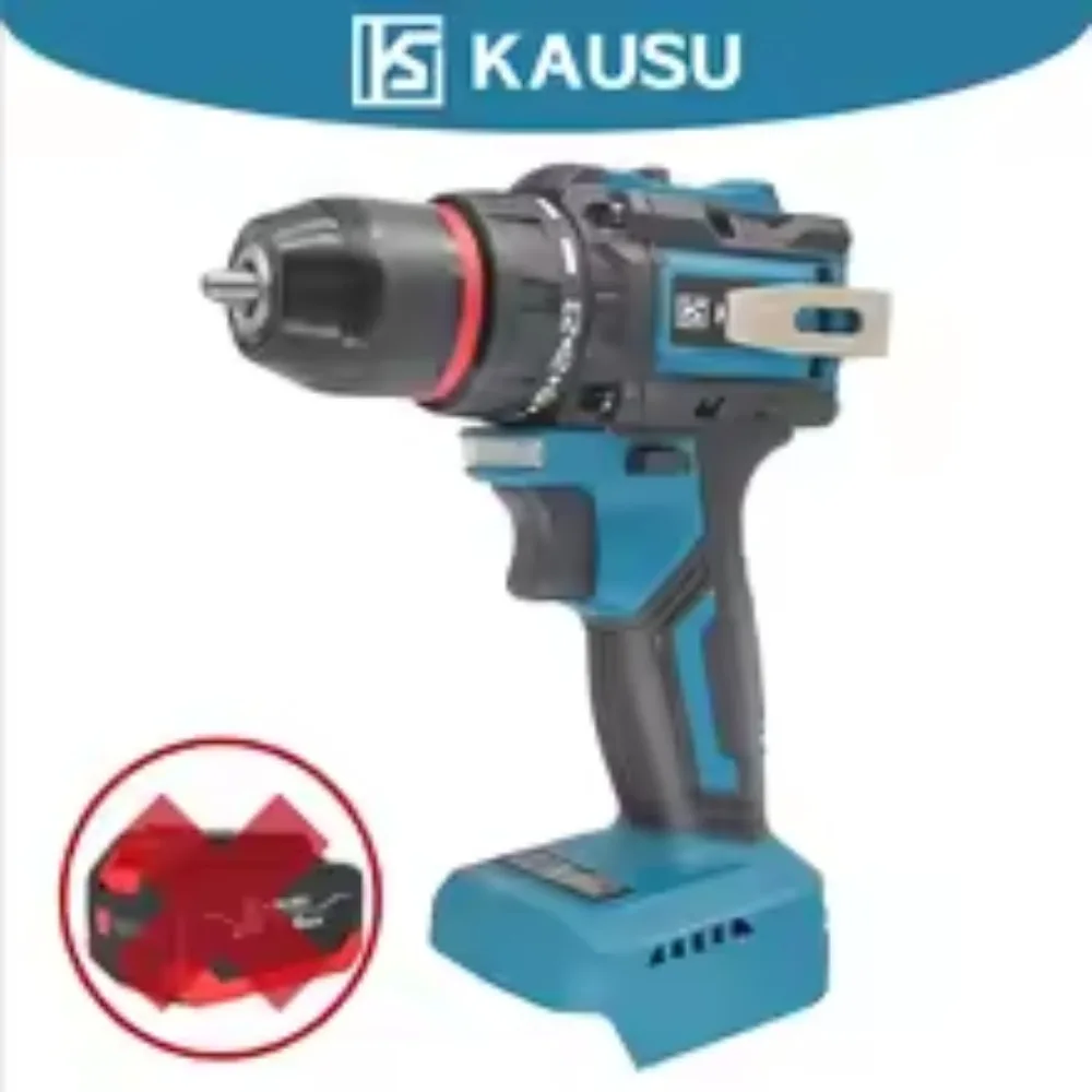 

10mm Brushless Motor Impact Electric Drill 2 Speed Control Cordless 23+1 Torque Setting Rechargeable Tool For Makita 18V Battery