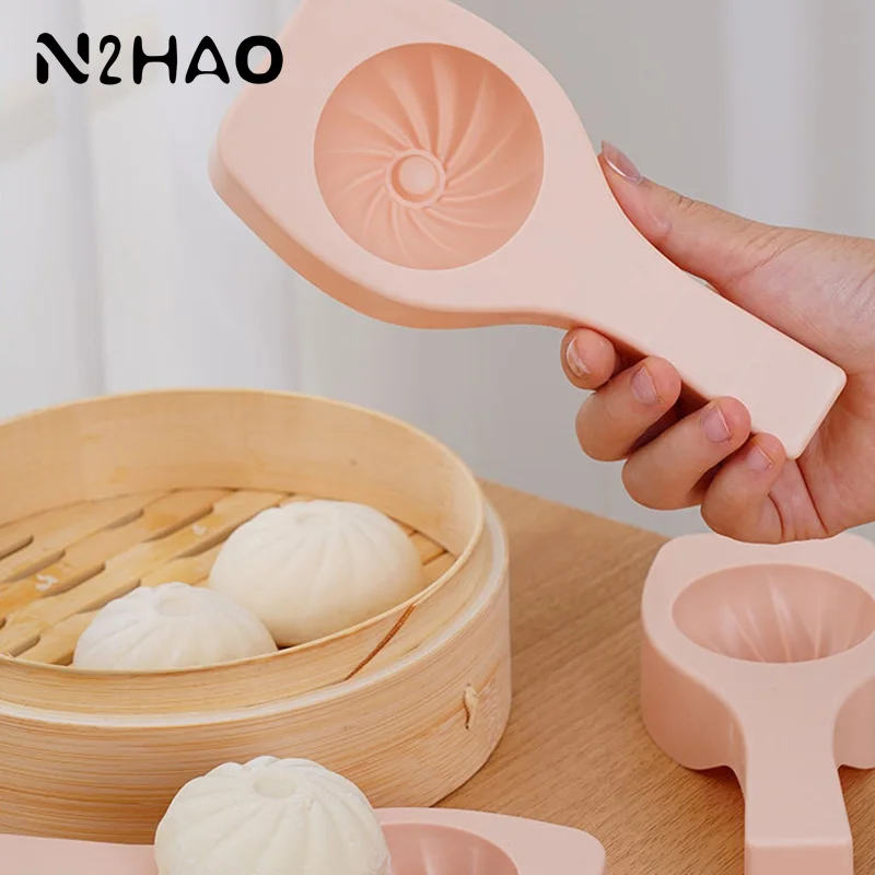 Home Kitchen Handmade Pastry Bun Making Mould Chinese Baozi Molds Handheld Baking And Pastry Steamed Stuffed Tool Kitchen