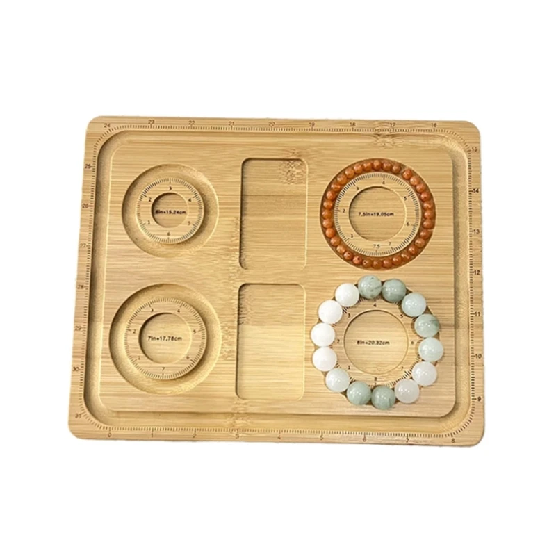 Adjustable Bead Plate DIY Bracelet Necklace Beading Organizers Tray for Crafters