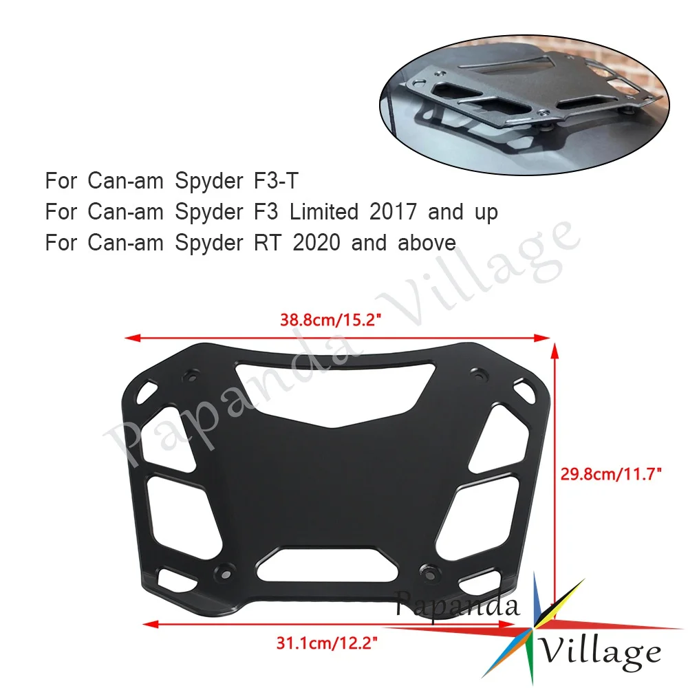 For Can-am Spyder F3-T& F3 Limited 2017 and up&RT 2020 and above Top Case Rack  Carrier Baggage Rack Top Box Shelf Cargo Holder