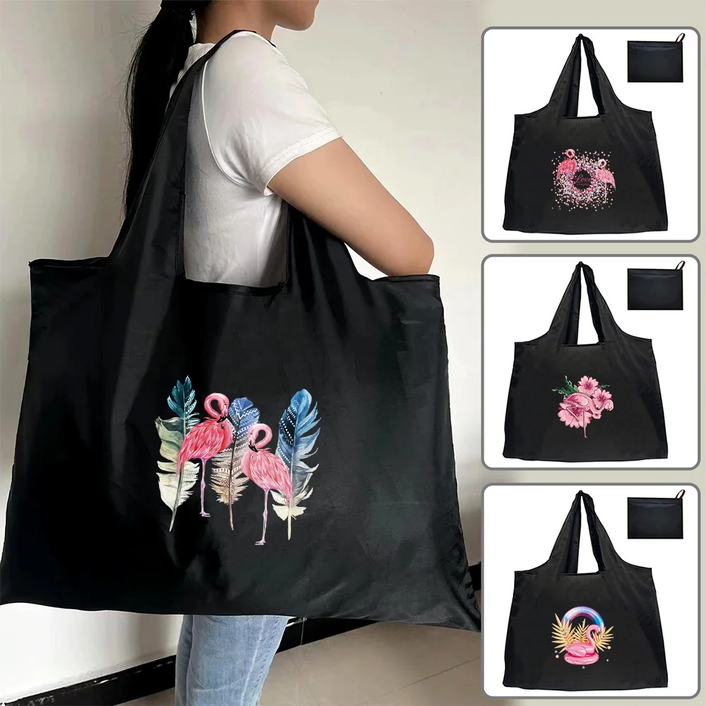 

Reusable Handbags Shopping Bag Convenient Large-capacity for Travel Shoulder Bag Washable Large Ote Tote Pouch Fashion Foldable