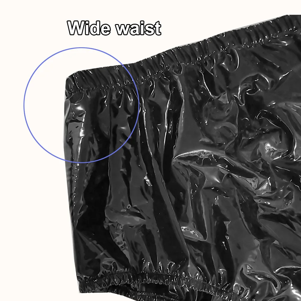 Reusable PVC Panties Adult Diapers Coat Leak-proof Plastic Teen Diaper Cover Non-disposable Diapers Non Transparent Black