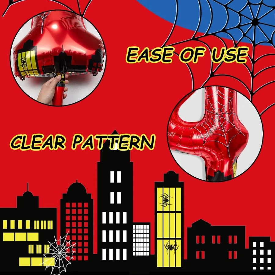 40 بوصة العنكبوت موضوع عدد احباط بالونات الأطفال لوازم بالونات الحفلات مع أرقام كلاسيكية 1 إلى 9 عيد ميلاد الديكور المورد