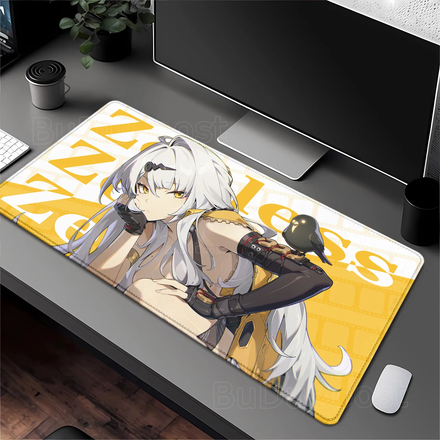 Game Zenless Zone Zero Mouse Pad ZZZ Ellen Joe Zhu Yuan Miyabi Nicole Large Game Rubber Mousepad Locking Edge Keyboard desk Mat