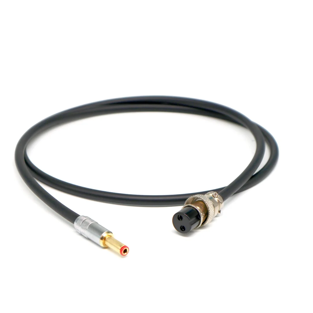 High-quality high-current version DC line upgrade linear power output line 5N pure copper wire GX16 to 5.5*2.5mm/5.5*2.1mm plug