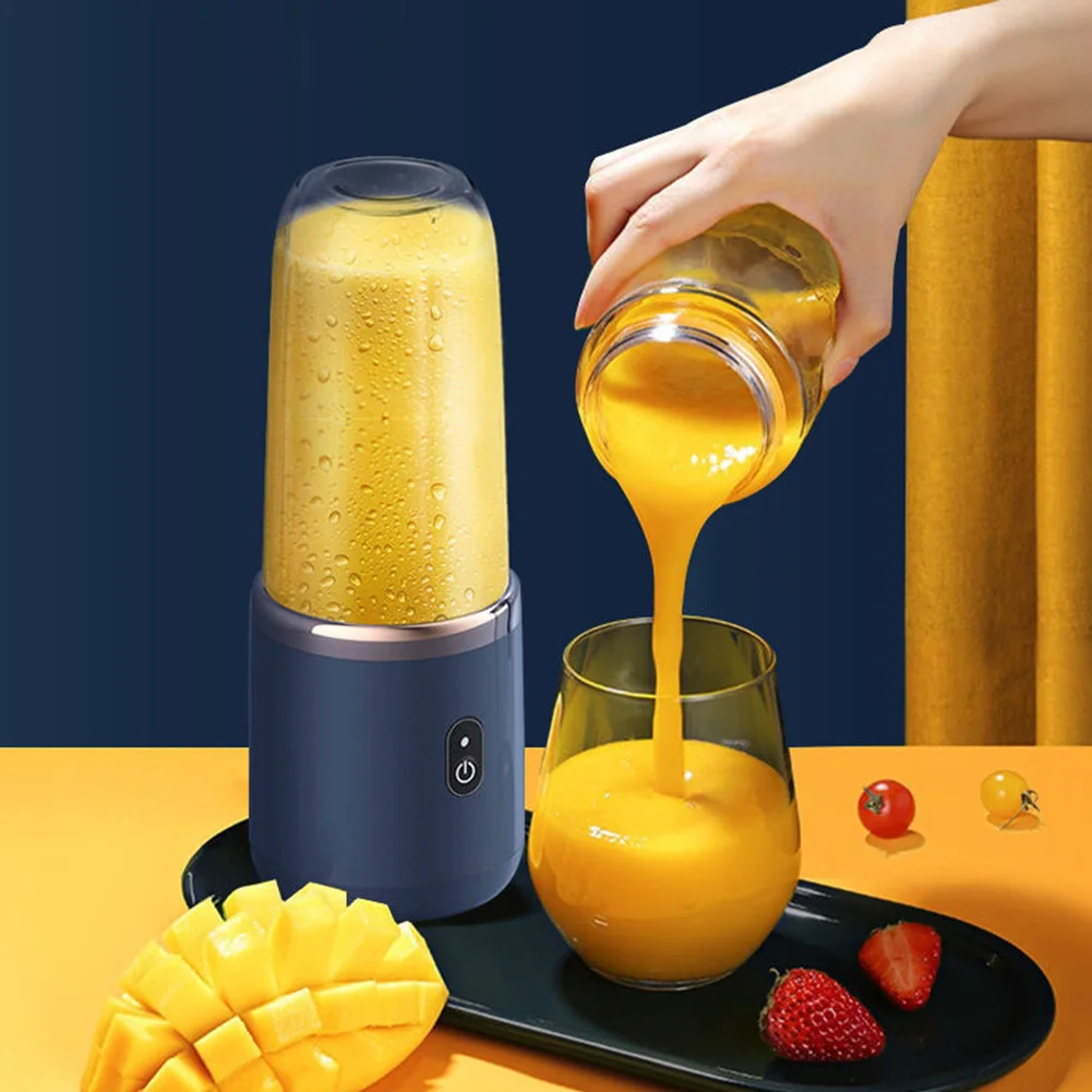 Portable Juicer Blender USB Rechargeable 400ML Fruit Shakes Juicer Mixer 40W Automatic Electric Juicer Wireless Smoothie Blender