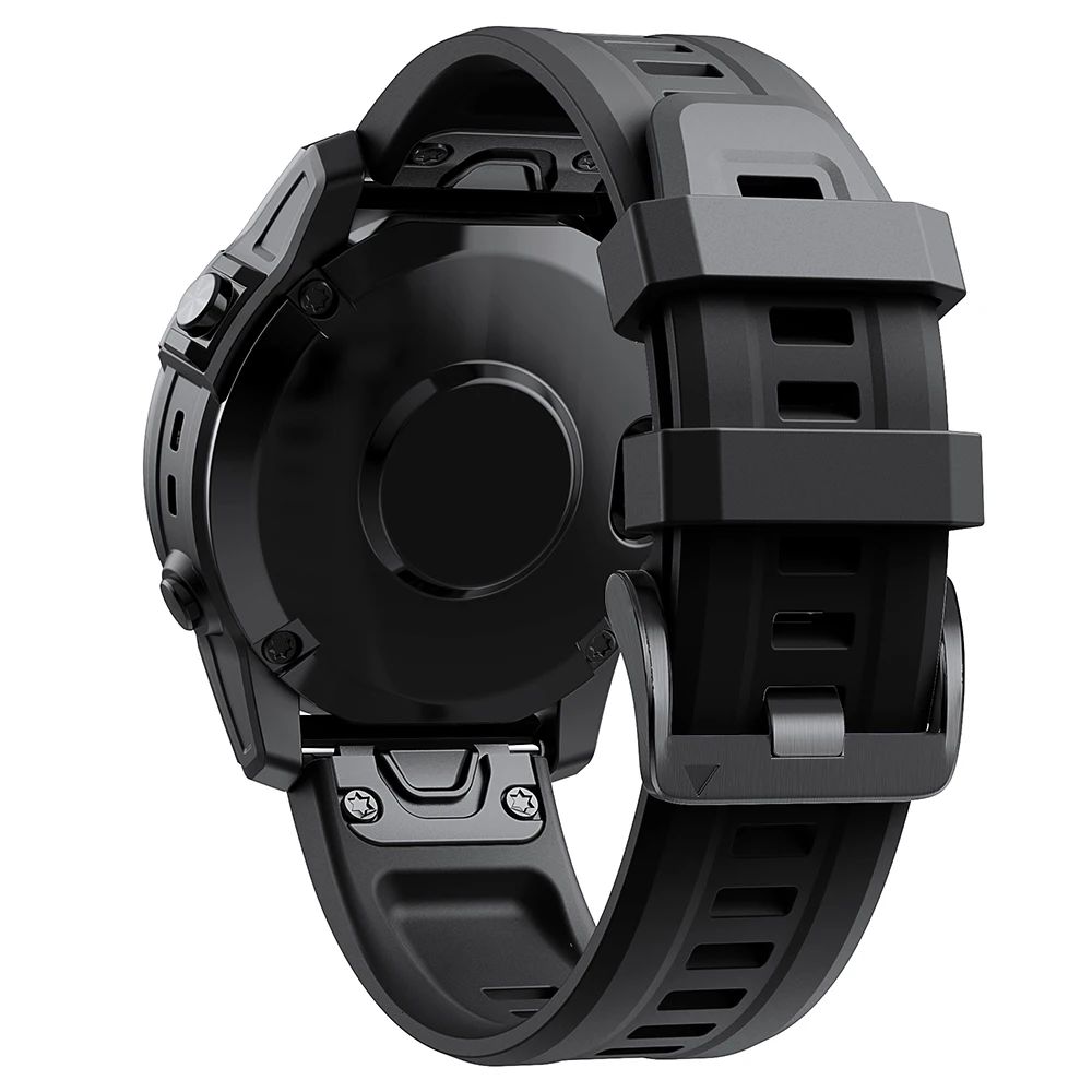 JKER 26 22mm Quickfit Armband Straps Für Garmin Fenix 7X 6X 5X Plus 3HR Silikon Easyfit Handgelenk Gurt Für fenix 6 7 5 935 Uhr